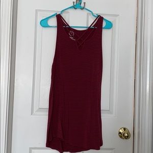 Strappy front tank top